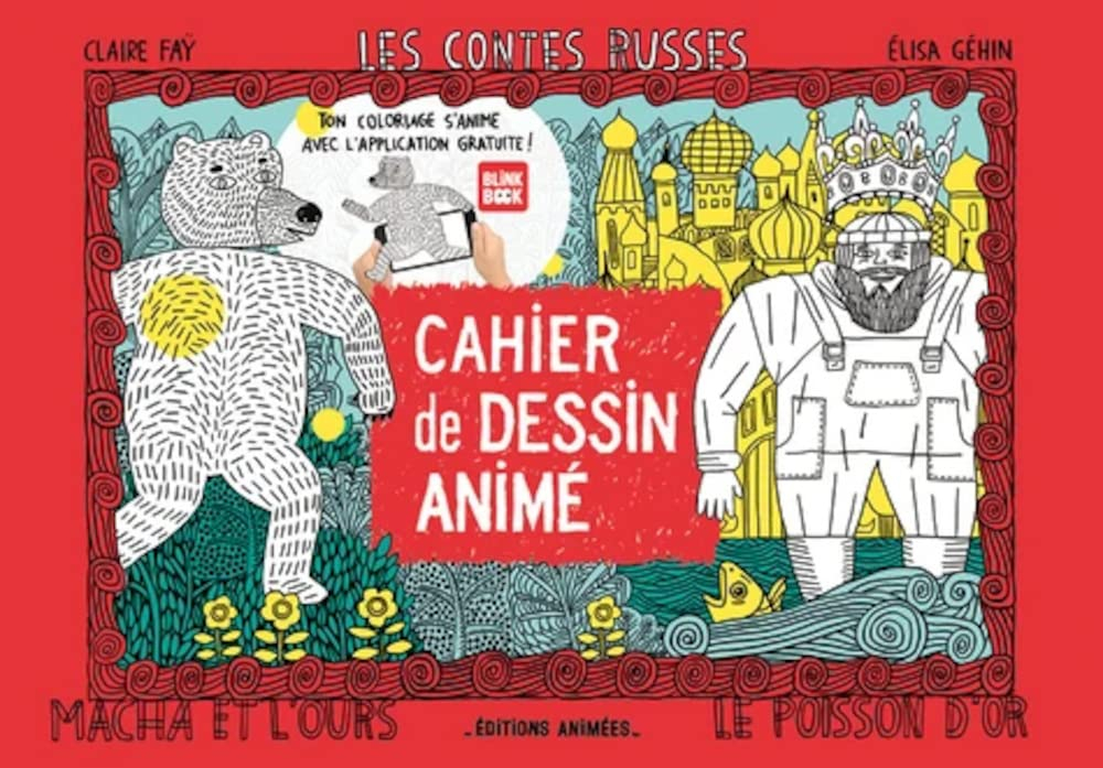 Les contes russes : cahier de dessin animé