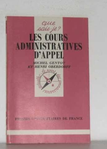 Les Cours administratives d'appel