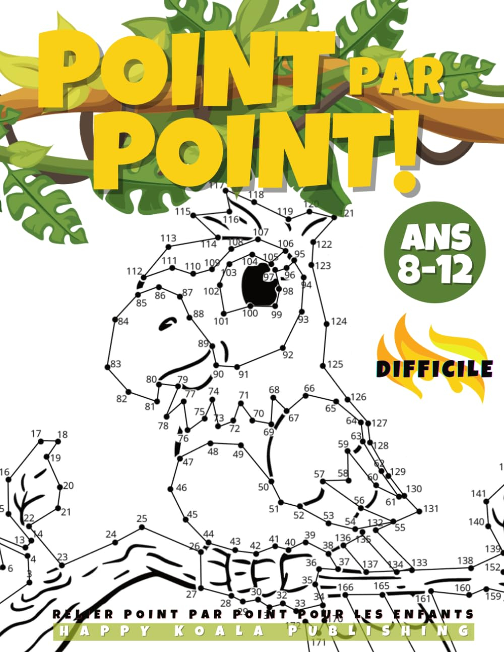 Relier Point par Point pour les Enfants 8-12 Difficile: Le grand et amusant livre d'activités de poi