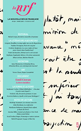 Nouvelle revue française, n° 629