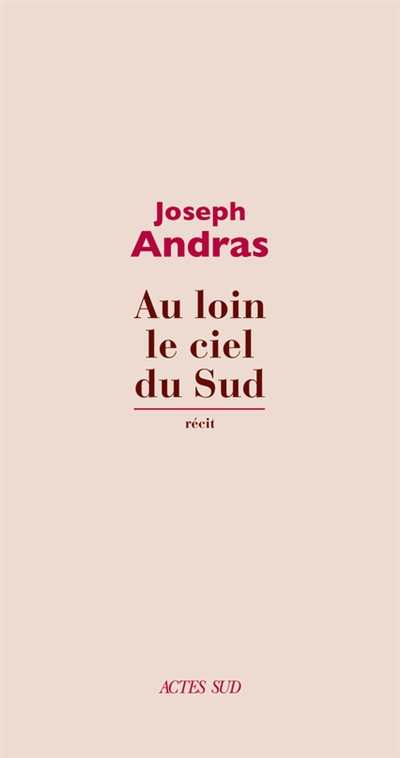 Au loin le ciel du sud : récit