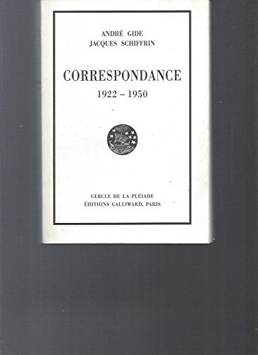 correspondance: (1922-1950)