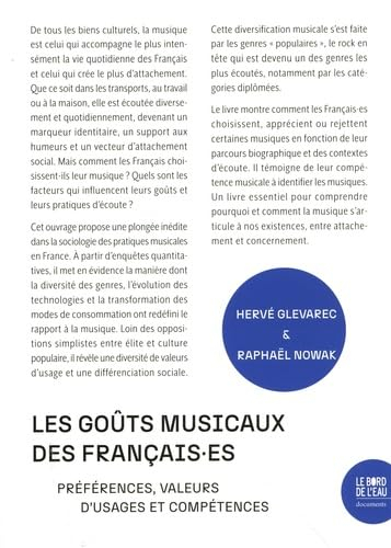 Les goûts musicaux des Français.e.s : références, valeurs d'usages et compétences