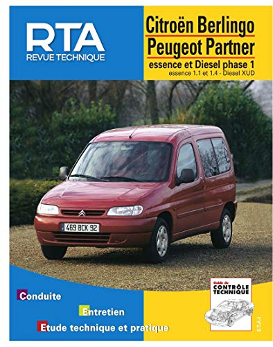 Revue technique automobile, n° 602.1. Peugeot Partner/Citroën Berlingo