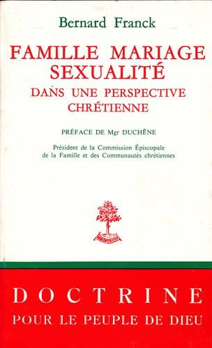 famille, mariage, sexualité dans une perspective chrétienne. documents du synode commun des diocèses