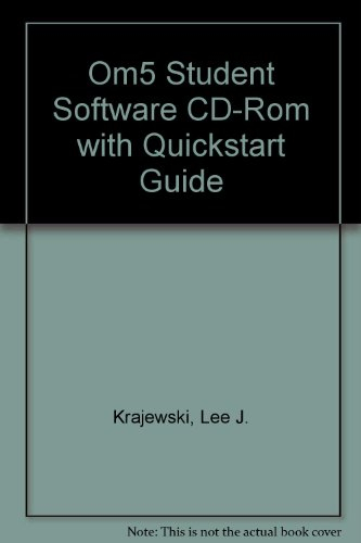 om5 student software cd-rom with quickstart guide
