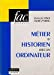 Métier d'historien avec un ordinateur