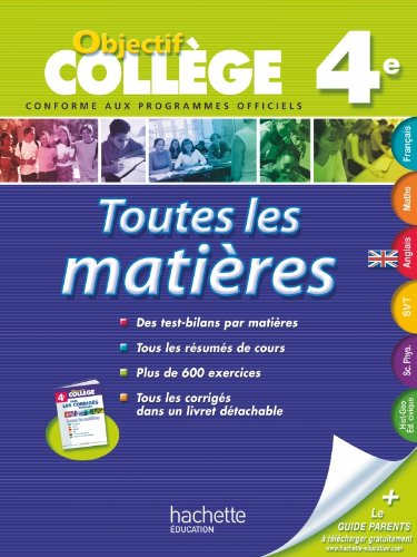 Toutes les matières, 4e