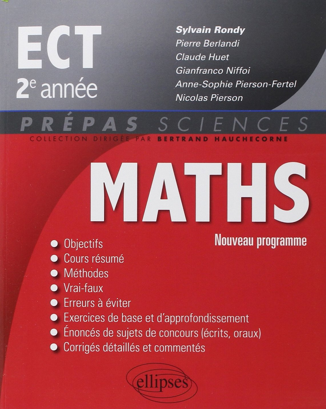 Mathématiques ECT, 2e année : nouveau programme