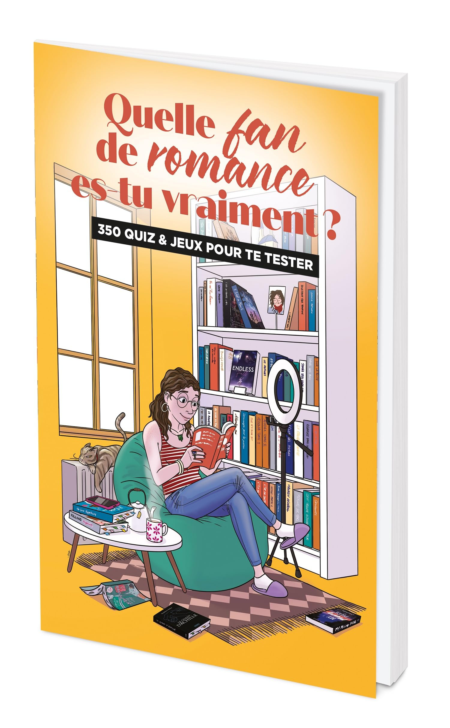 Quelle fan de romance es-tu vraiment ? : 350 quiz & jeux pour te tester : cahier de jeux