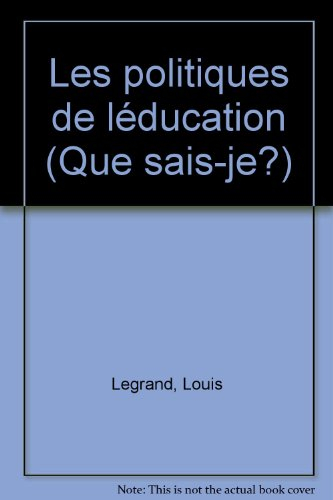 les politiques de l'éducation