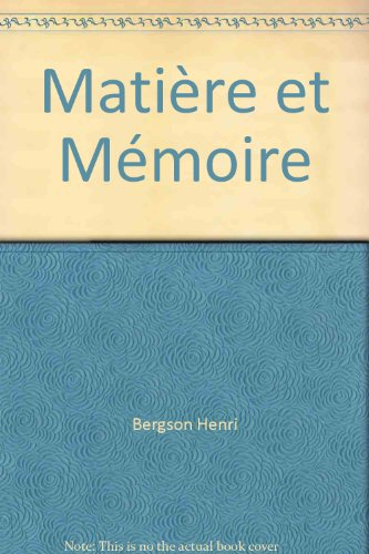 matière et mémoire