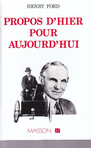 Propos d'hier pour aujourd'hui
