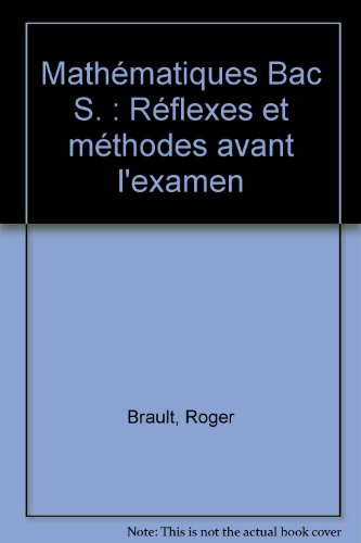 Mathématiques : bac, série S