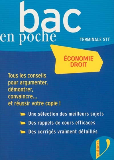 Économie-droit, terminale STT