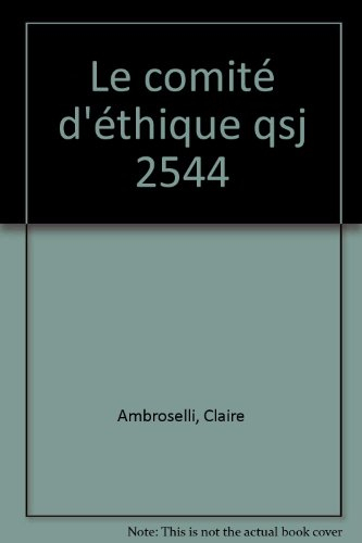 le comité d'éthique
