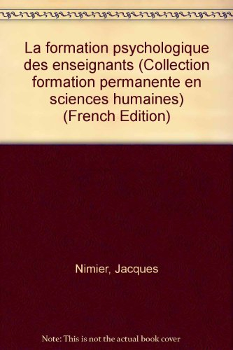 La formation psychologique des enseignants