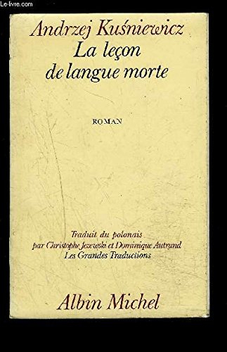 La leçon de langue morte