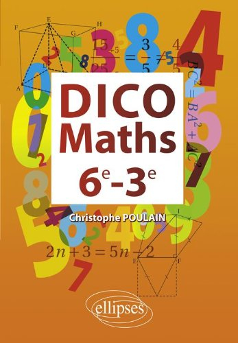 Dico maths 6e-3e