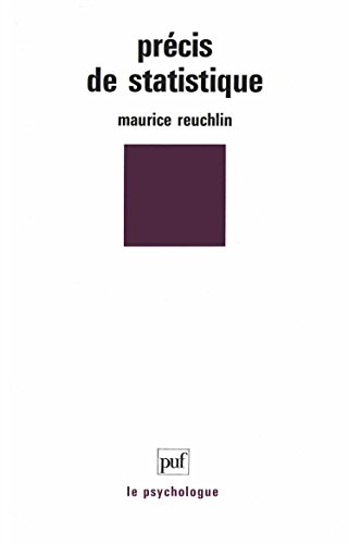 précis de statistique : présentation notionnelle, 7e édition