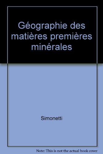 Géographie des matières premières minérales