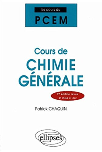 Cours de chimie générale