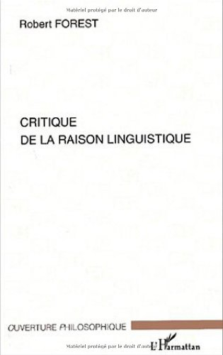 Critique de la raison linguistique
