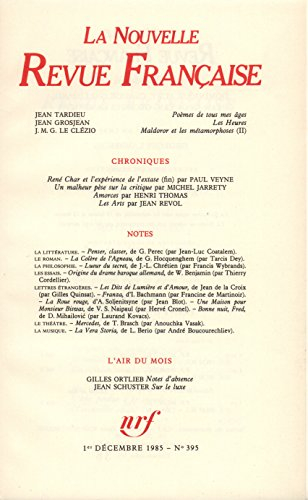 Nouvelle revue française, n° 395