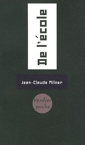 De l'école : essai