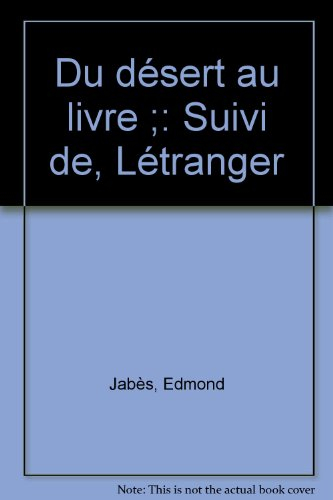 Du désert au livre : entretiens avec Marcel Cohen