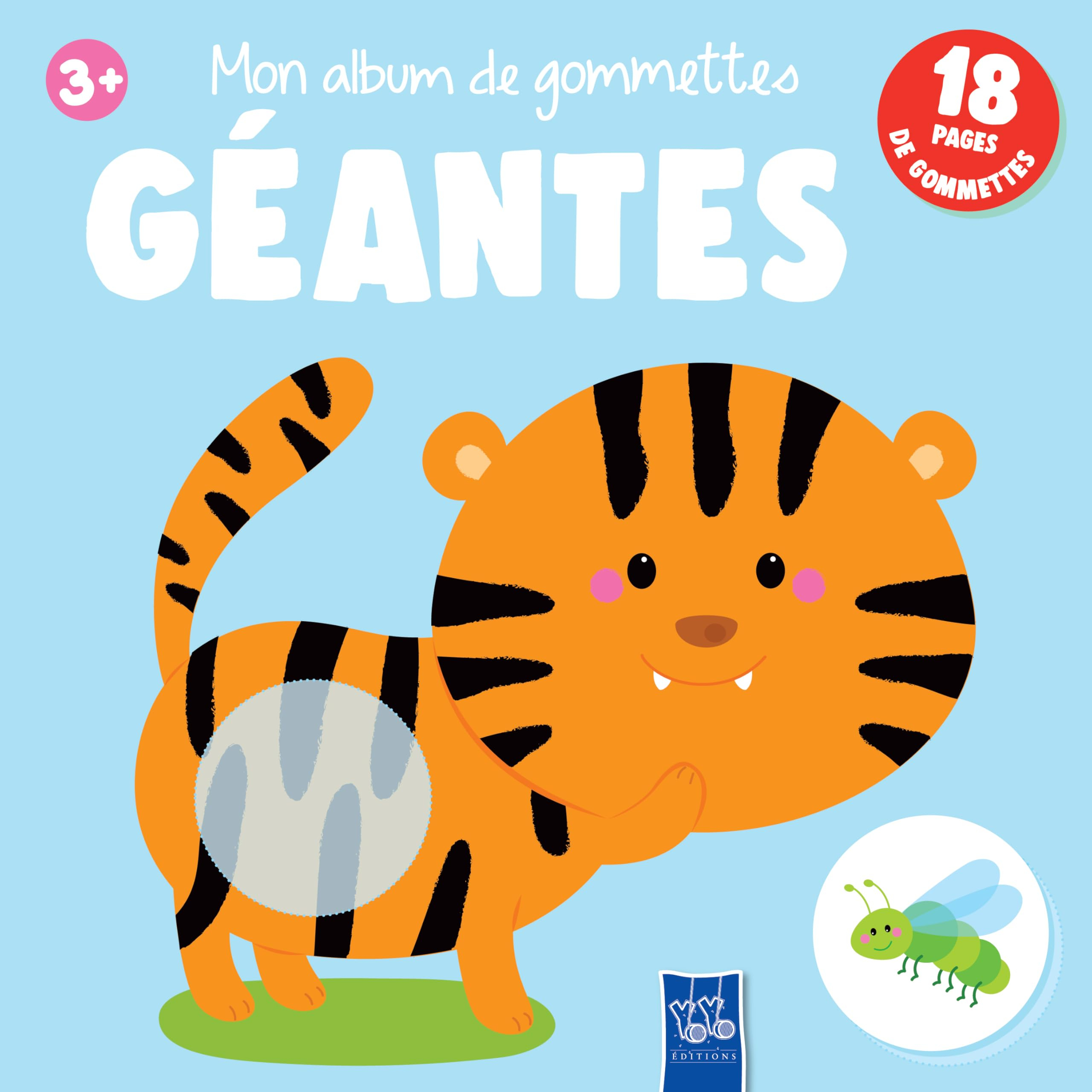 Mon album de gommettes géantes 3+ : couverture bleue