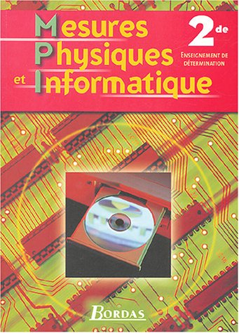 Mesures physiques et informatique, 2de, enseignement de détermination