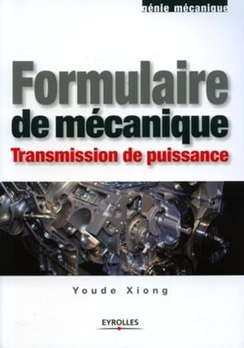 Formulaire de mécanique : transmission de puissance