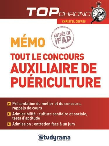 Mémo tout le concours auxiliaire de puériculture
