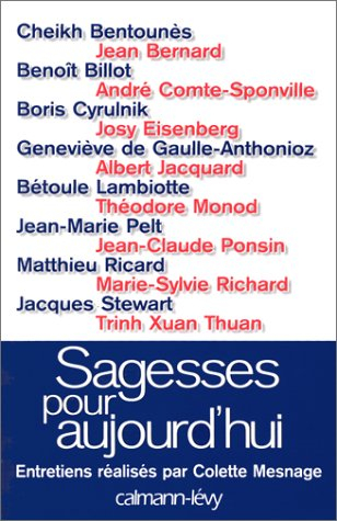 Sagesses pour aujourd'hui