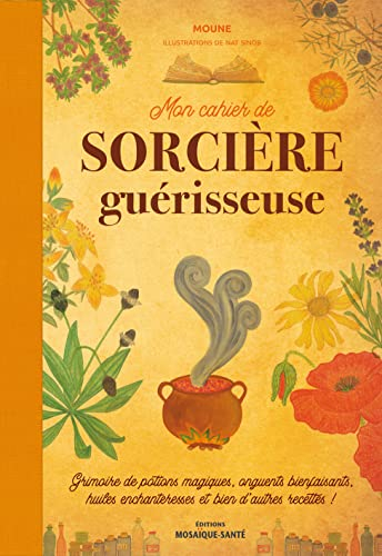 Mon cahier de sorcière guérisseuse : grimoire de potions magiques, onguents bienfaisants, huiles enc