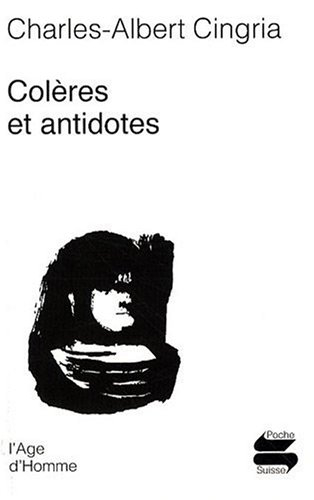 Colères et antidotes : anthologie