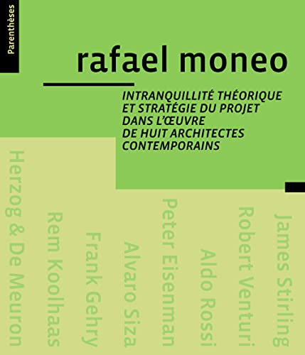 Intranquillité théorique et stratégie du projet dans l'oeuvre de huit architectes contemporains : Ja