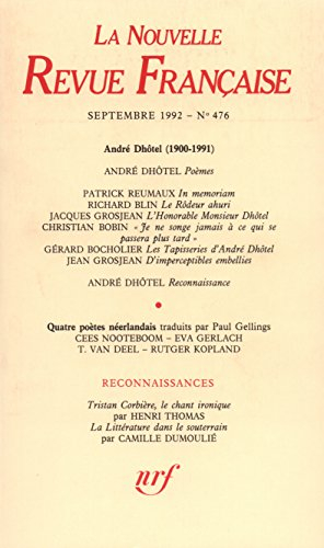 Nouvelle revue française, n° 476