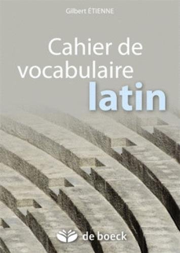 Cahier de vocabulaire latin