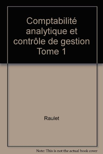 comptabilité analytique et contrôle de gestion