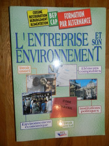 L'entreprise et son environnement. Vol. 1
