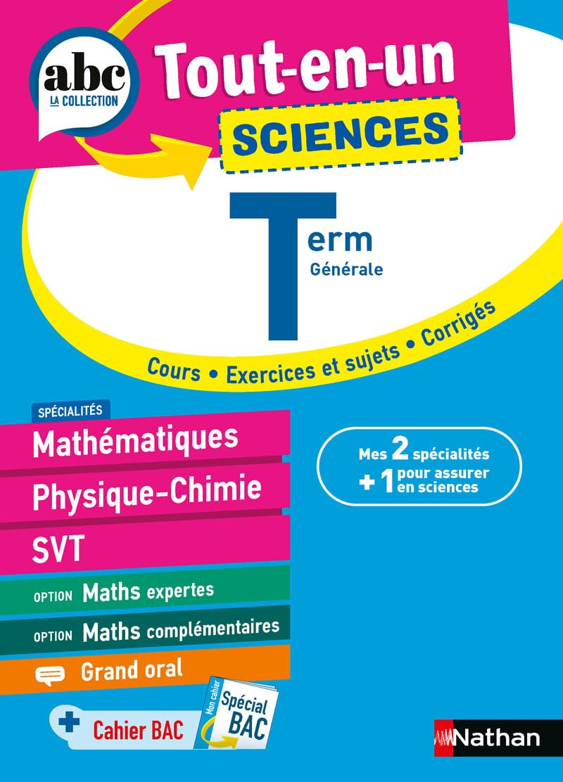 Sciences terminale générale : tout-en-un