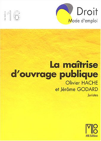 La maîtrise d'ouvrage publique