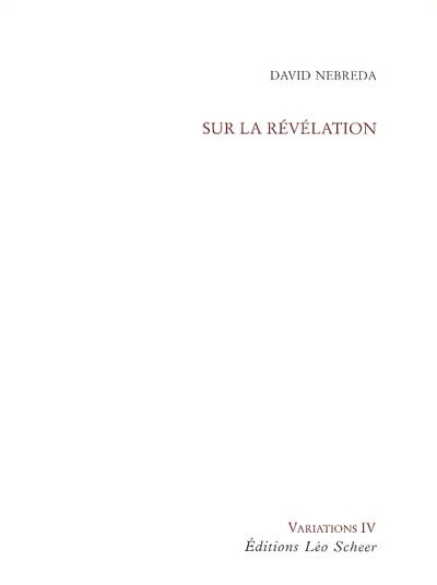 Sur la révélation