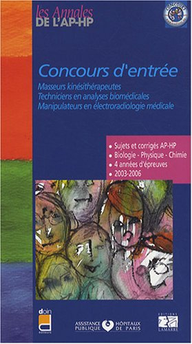 Concours d'entrée : masseurs kinésithérapeutes, techniciens en analyses biomédicales, manipulateurs 