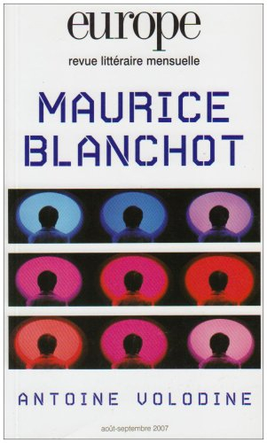 Europe, n° 940-941. Maurice Blanchot