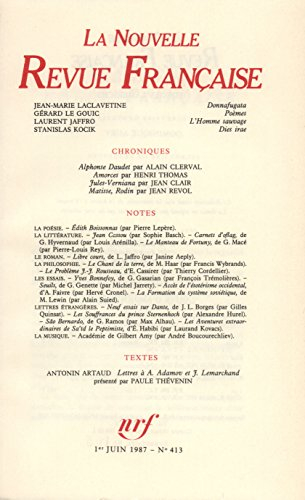 Nouvelle revue française, n° 413