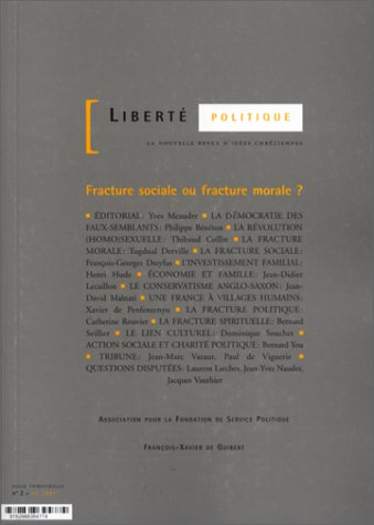 fracture sociale ou fracture morale