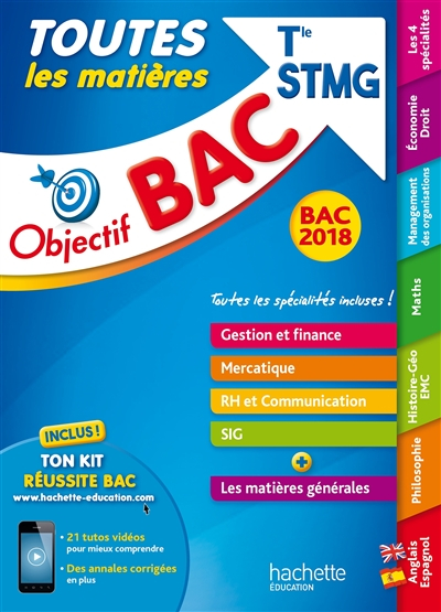 Toutes les matières terminale STMG : gestion et finance, mercatique, RH et communication, SIG + les 